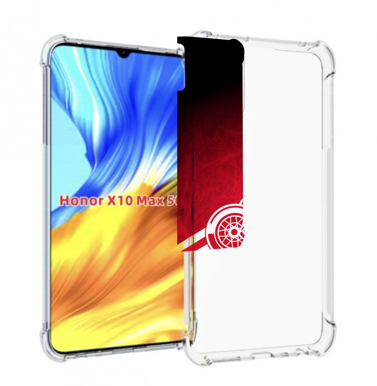 

Чехол MyPads детриот ред вингс мужской для Honor X10 Max, Прозрачный, Tocco