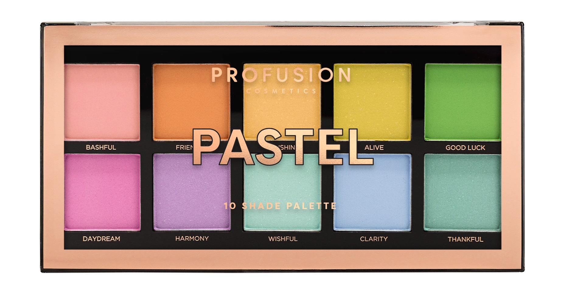 Палетка теней для век Profusion Pastel 10 Shade Palette 120г