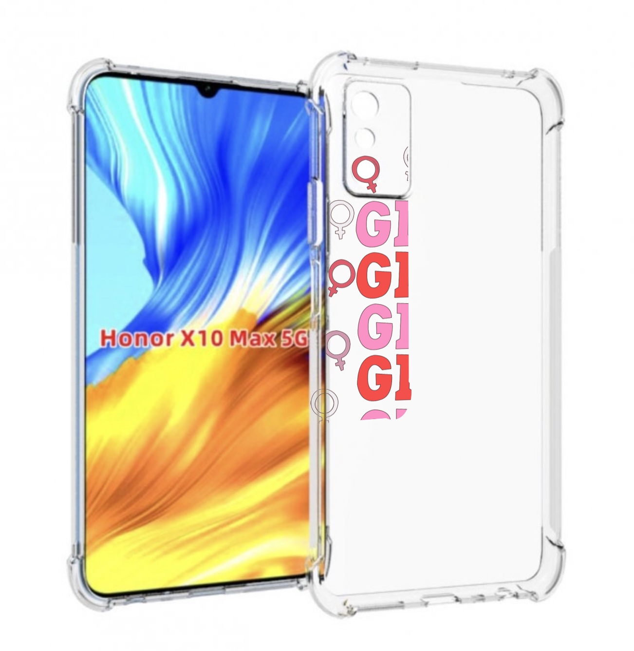 

Чехол MyPads девушки!!! женский для Honor X10 Max, Прозрачный, Tocco