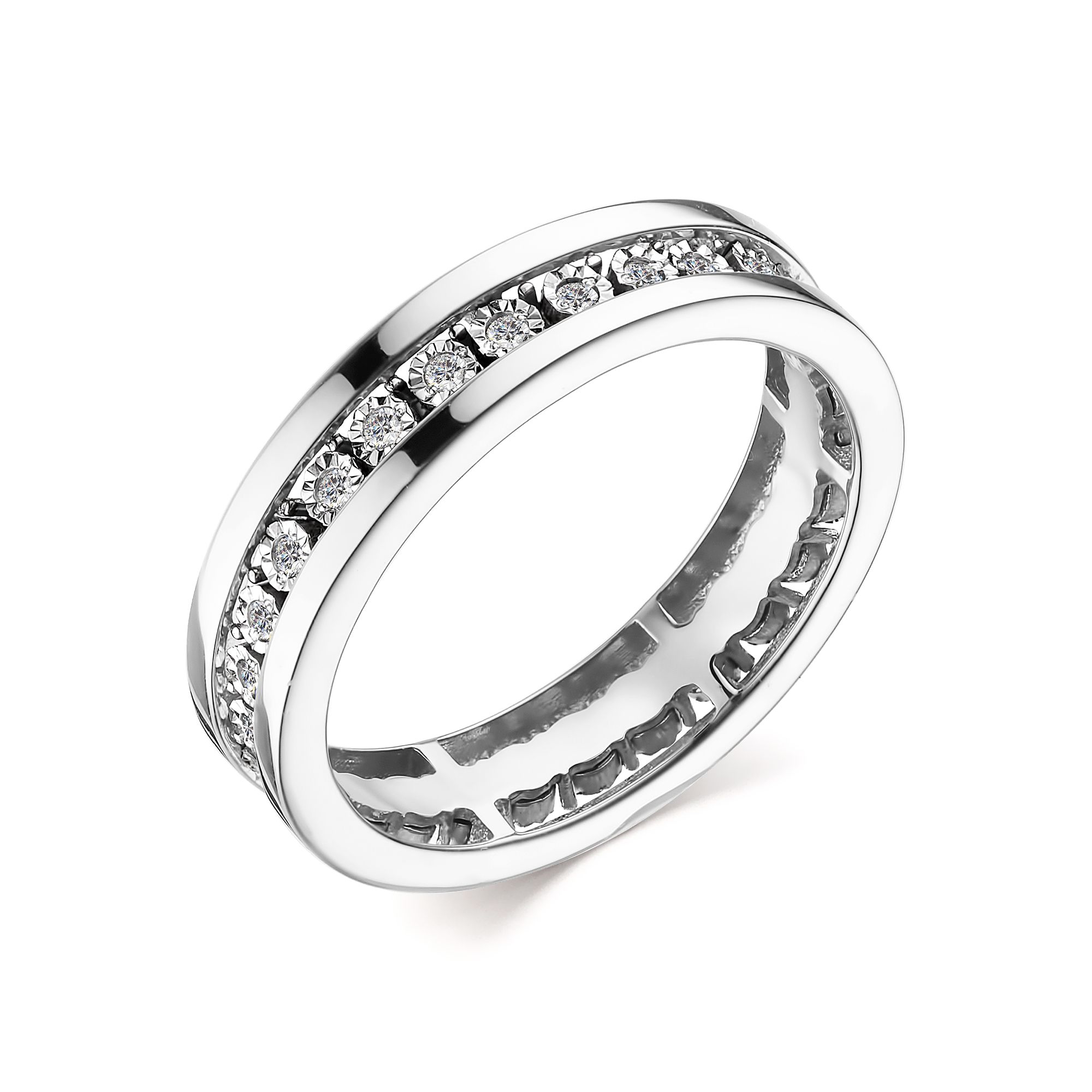 

Кольцо из белого золота с бриллиантом р. 16 АЛЬКОР 13948-200, 13948-200