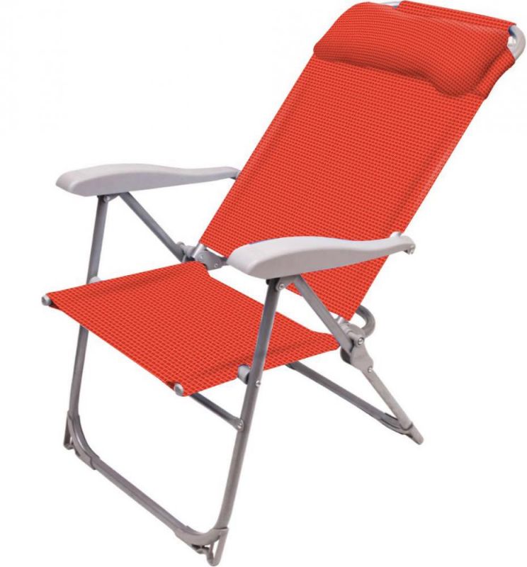 Шезлонг-кресло Nika К2 со складным металлическим каркасом