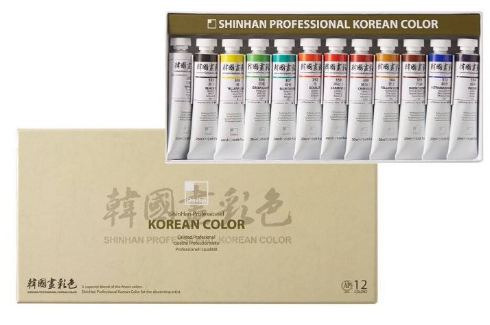фото Набор акварели shinhanart korean color 12 цв по 20 мл shinhan art international inc.