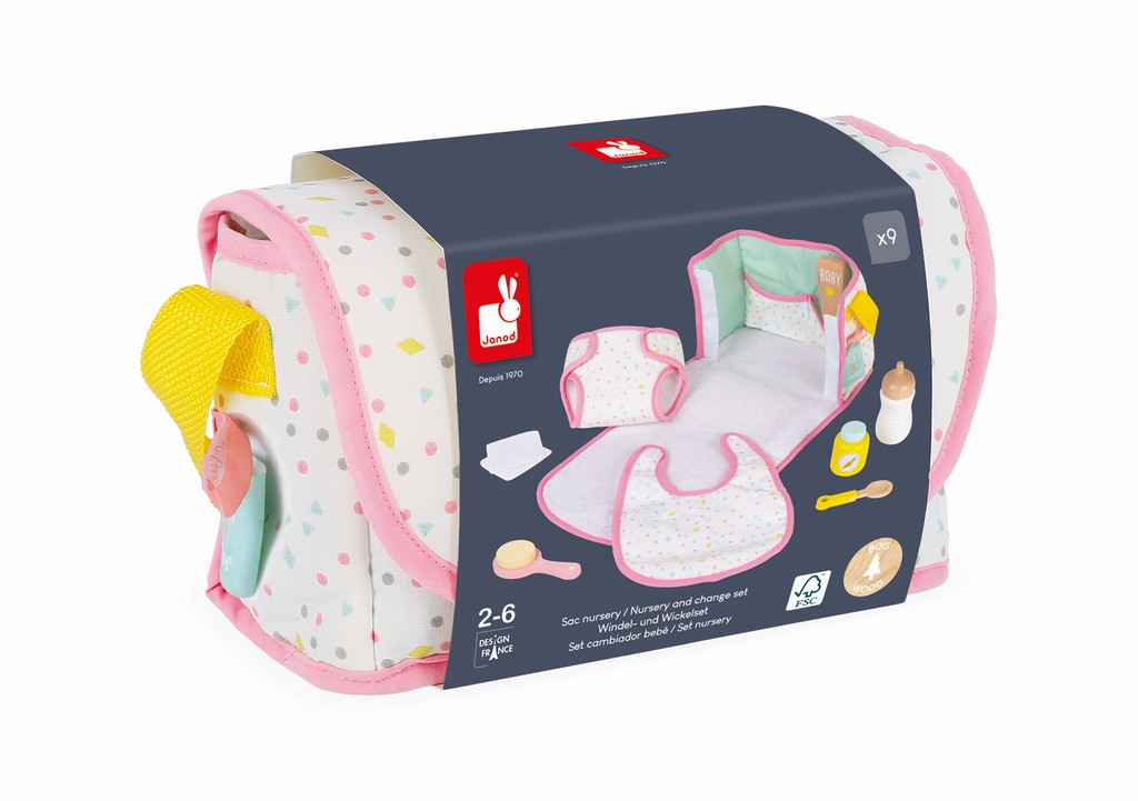 

Набор игровой "Сумочка для кормления куклы" J06501, Белый;розовый
