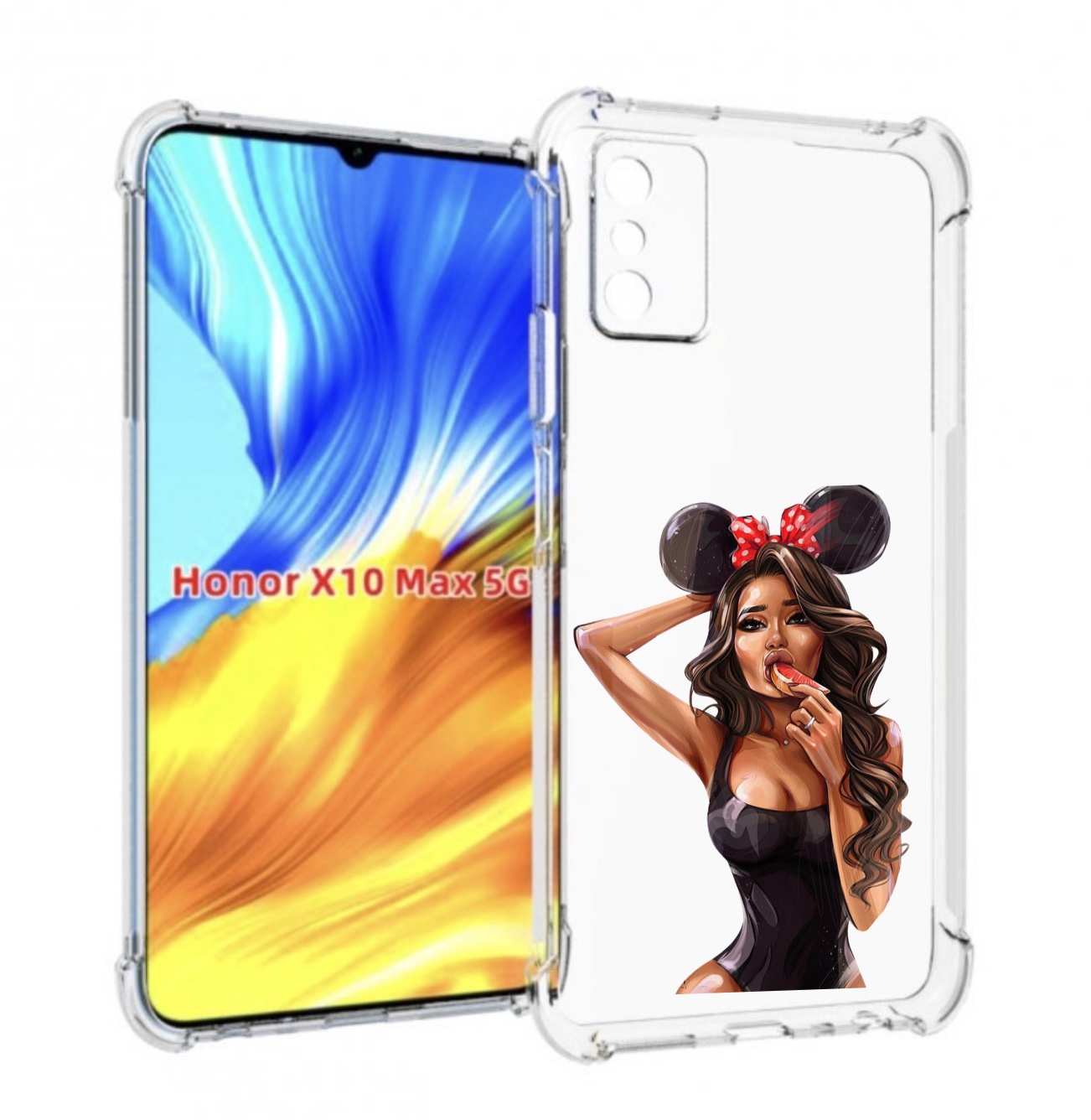 

Чехол MyPads девушка-с-грейпфрутом женский для Honor X10 Max, Прозрачный, Tocco