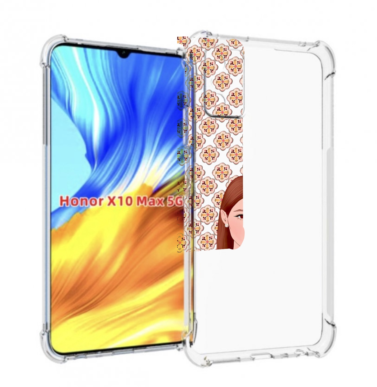 

Чехол MyPads девушка-с-вином-рисунок женский для Honor X10 Max, Прозрачный, Tocco