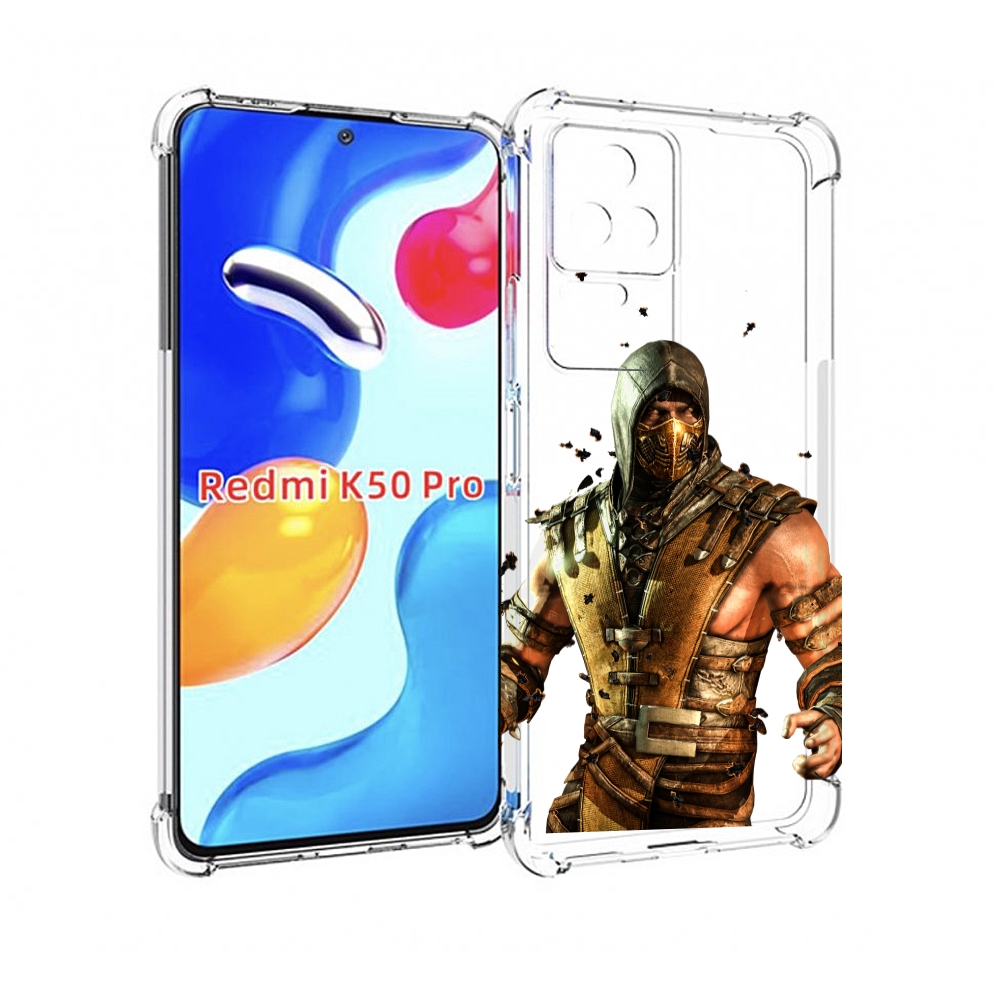 

Чехол MyPads Mortal Kombat scorpion для Xiaomi Redmi K50 / K50 Pro, Прозрачный, Tocco