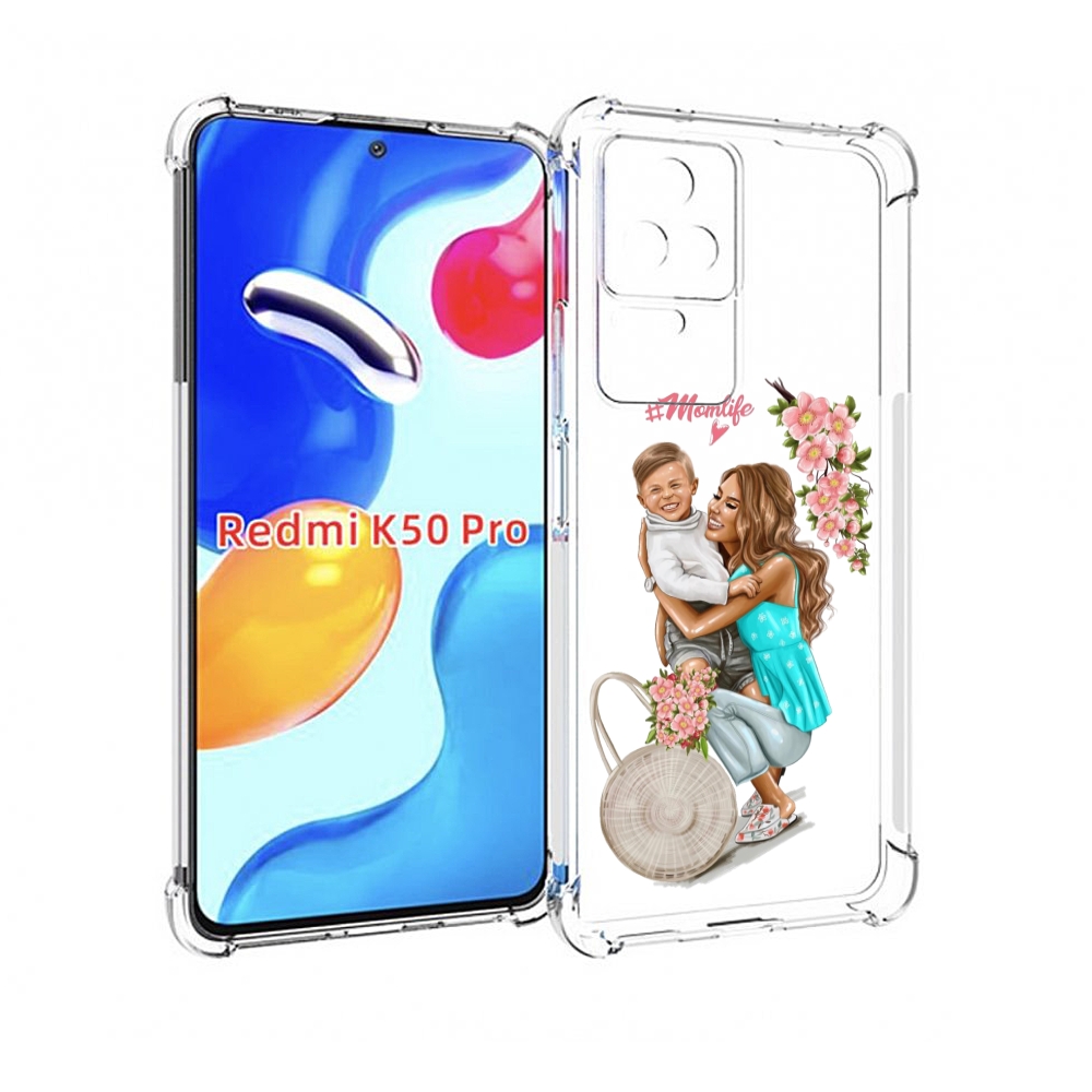 

Чехол MyPads Momlife для Xiaomi Redmi K50 / K50 Pro, Прозрачный, Tocco