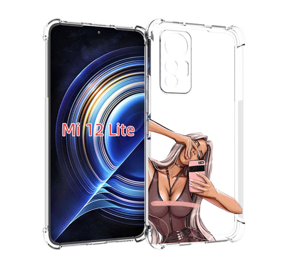 

Чехол MyPads девушка-в-прозрачной-одежде для Xiaomi 12 Lite, Прозрачный, Tocco