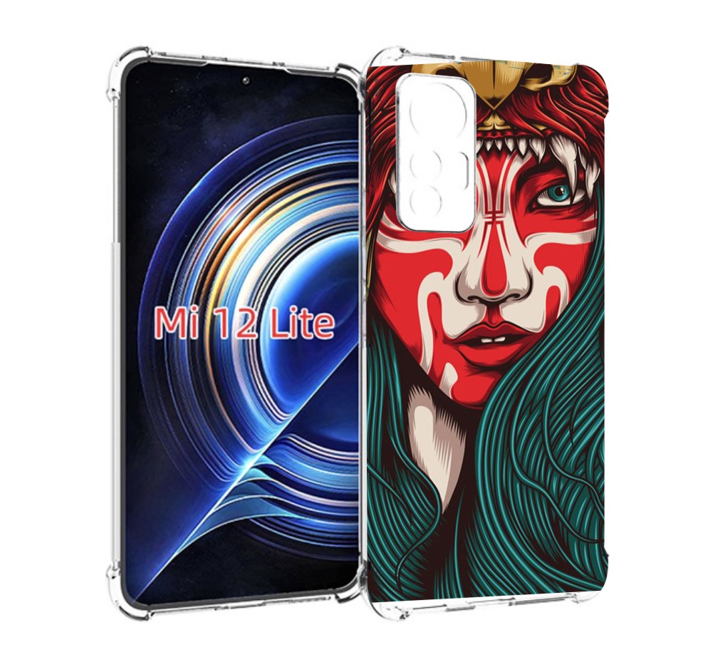

Чехол MyPads девушка-в-маскировке для Xiaomi 12 Lite, Прозрачный, Tocco