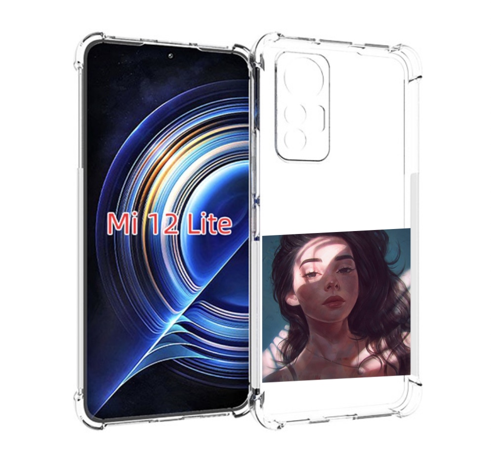 

Чехол MyPads девушка-в-лучах женский для Xiaomi 12 Lite, Прозрачный, Tocco
