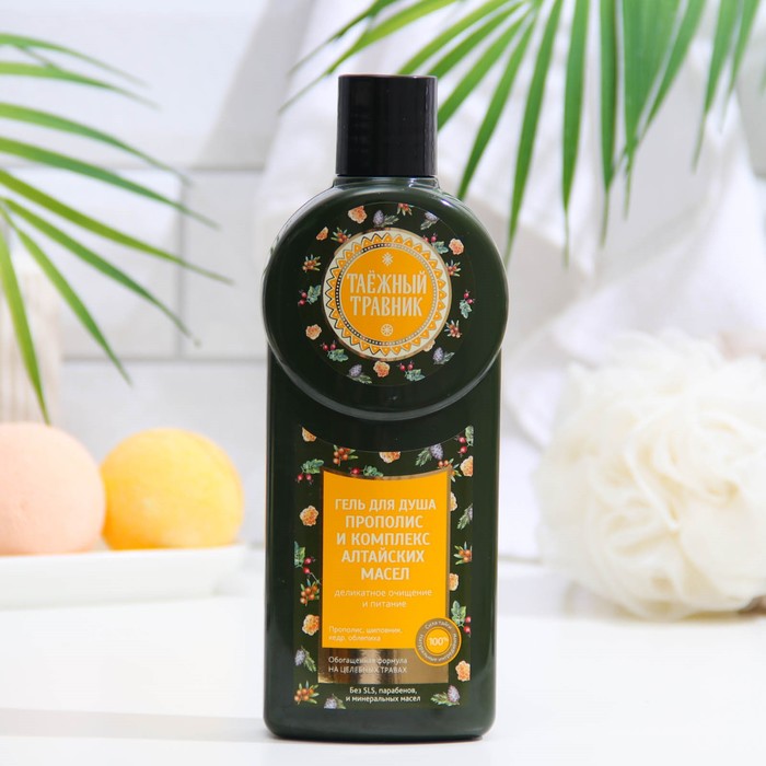 

Гель для душа "Таежный Травник", "Прополис и комплекс алтайских масел", 400 мл, Таежный Травник