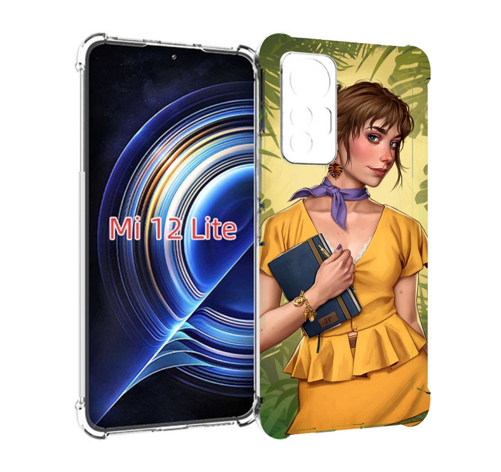 

Чехол MyPads девушка-в-зелени женский для Xiaomi 12 Lite, Прозрачный, Tocco