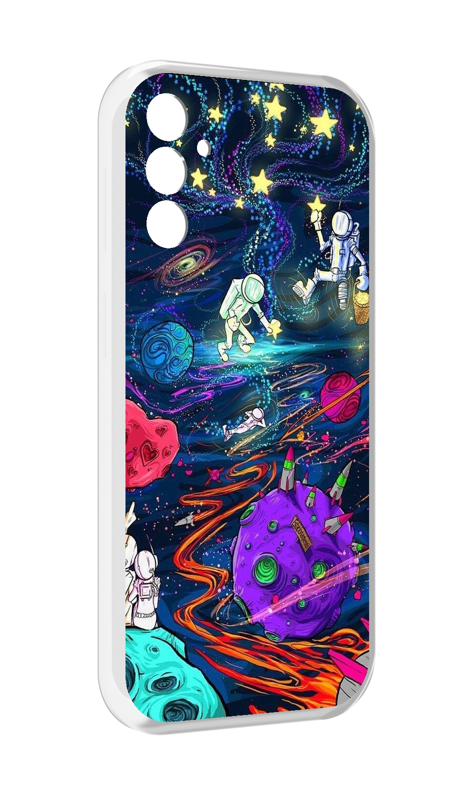 

Чехол MyPads красочный космос для Samsung Galaxy M13, Прозрачный, Tocco