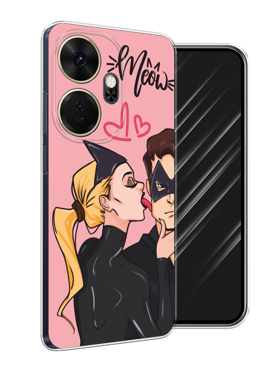 

Чехол Awog на Itel P55 Plus 4G "Kiss of Cat Woman", Розовый;черный;бежевый, 3201950-1