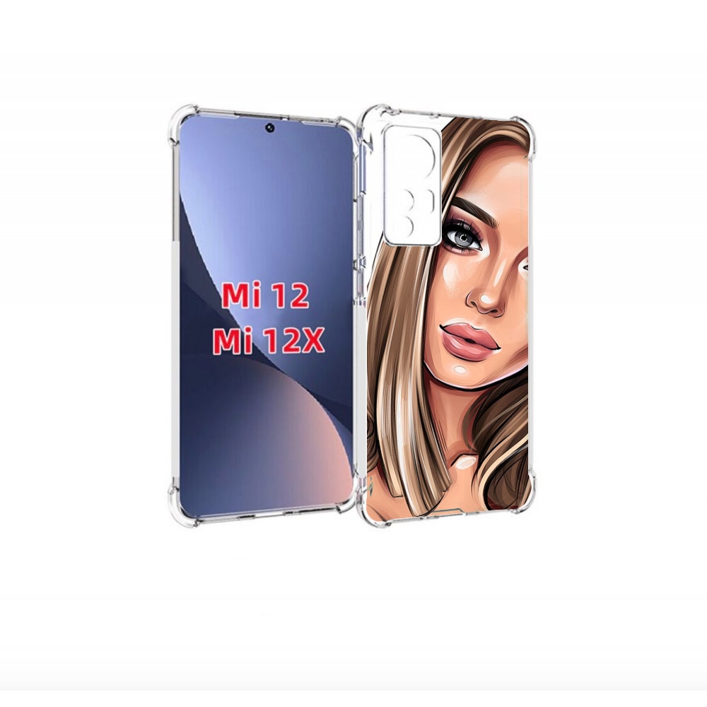 

Чехол бампер MyPads девушка-с-каре женский для Xiaomi 12., Прозрачный, Tocco