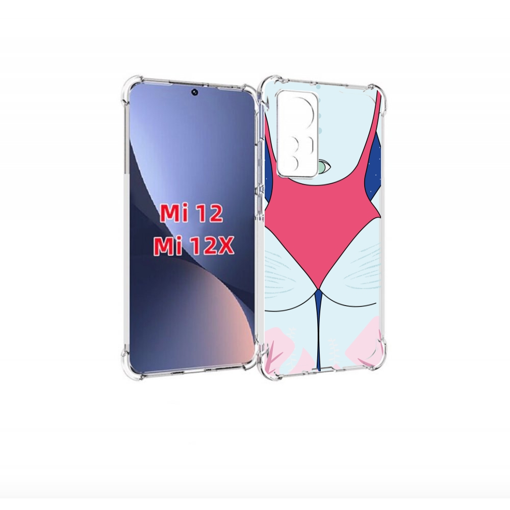 

Чехол бампер MyPads девушка-с-глазом-на-спине для Xiaomi 12., Прозрачный, Tocco