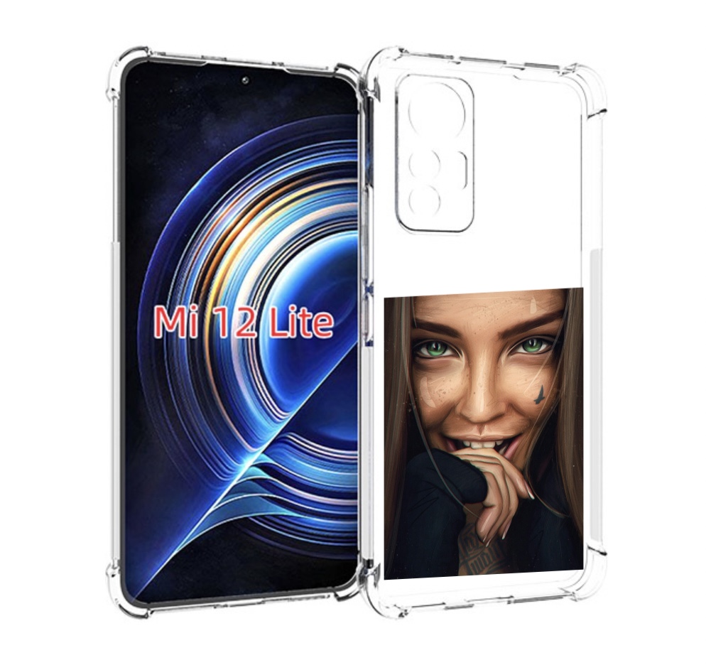 

Чехол MyPads девушка улыбается женский для Xiaomi 12 Lite, Прозрачный, Tocco