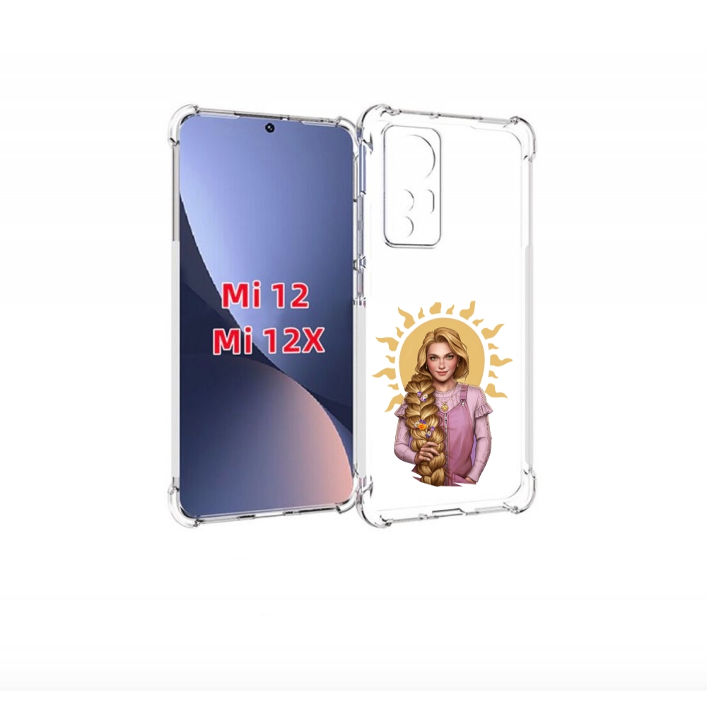 

Чехол бампер MyPads девушка-с-большой-косой для Xiaomi 12., Прозрачный, Tocco