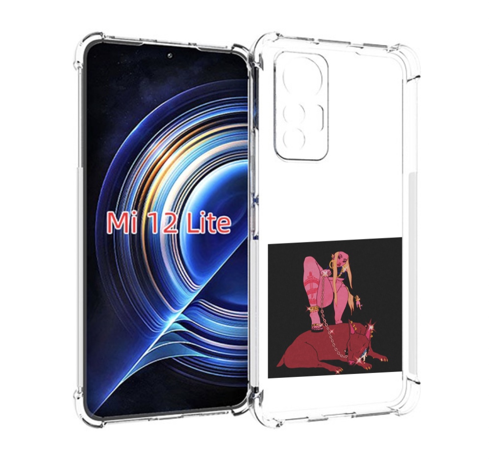 

Чехол MyPads девушка с собакой на цепи нарисованная женский для Xiaomi 12 Lite, Прозрачный, Tocco