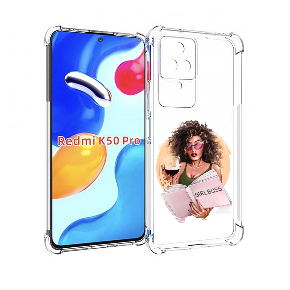 

Чехол MyPads Girlboss with wine_ Etsy женский для Xiaomi 50 Pro, Прозрачный, Tocco