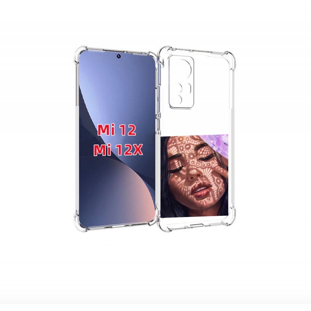 

Чехол бампер MyPads девушка-под-кружевами женский для Xiaomi 12., Прозрачный, Tocco