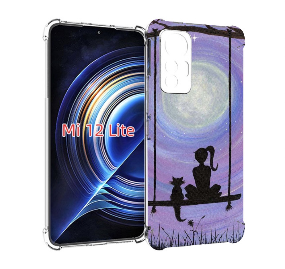 

Чехол MyPads девушка с котом на качеле женский для Xiaomi 12 Lite, Прозрачный, Tocco