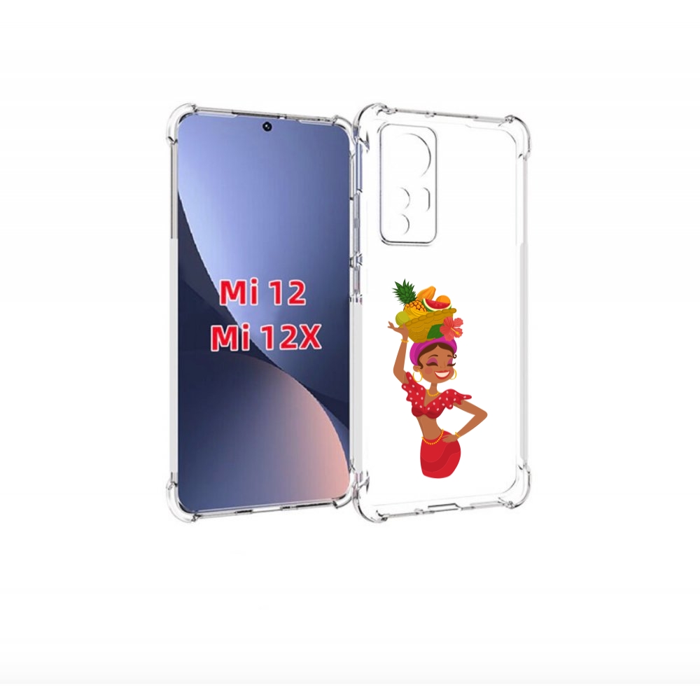 

Чехол бампер MyPads девушка-мулатка для Xiaomi 12., Прозрачный, Tocco