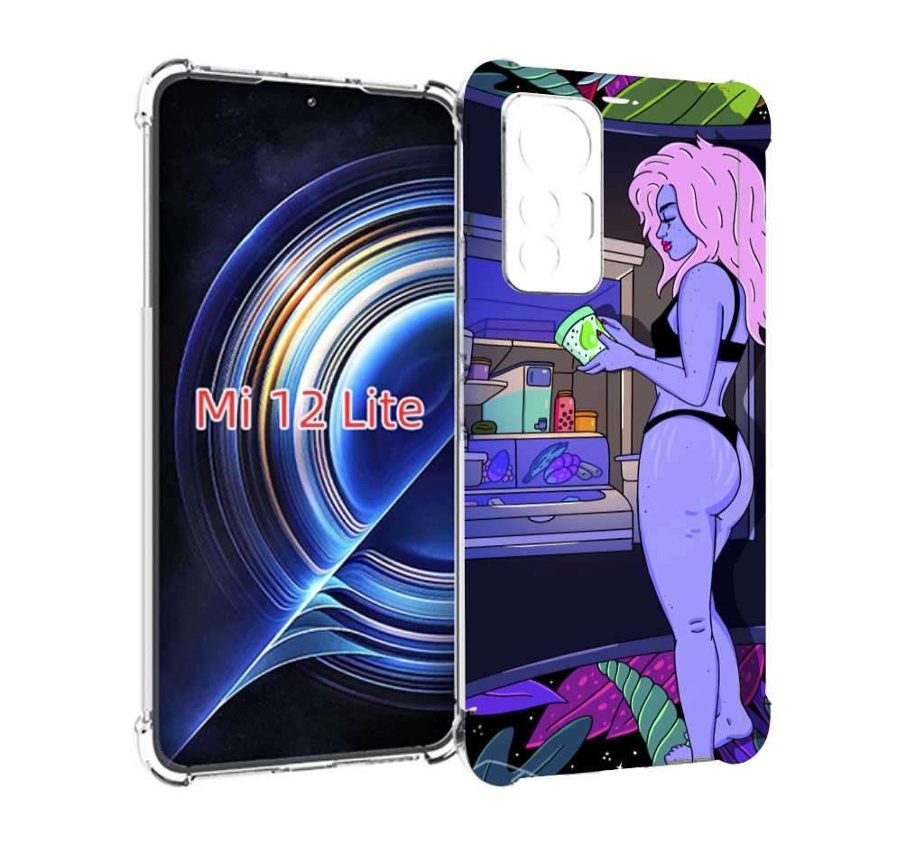 

Чехол MyPads девушка любит покушать женский для Xiaomi 12 Lite, Прозрачный, Tocco