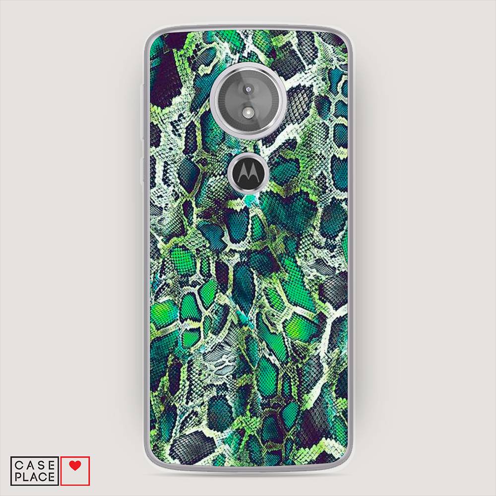 

Чехол Awog на Motorola Moto G6 Play / Моторола Мото G6 Плэй "Зеленая кожа змеи", Разноцветный, 240950-3