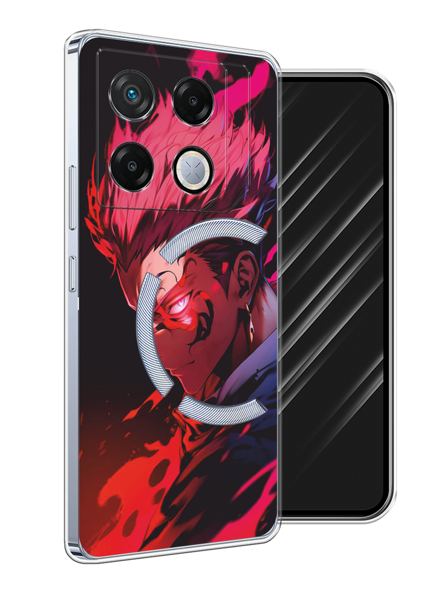 

Чехол Awog на Infinix GT 20 Pro "Взгляд Сукуны", Розовый;красный;черный, 3106250-1
