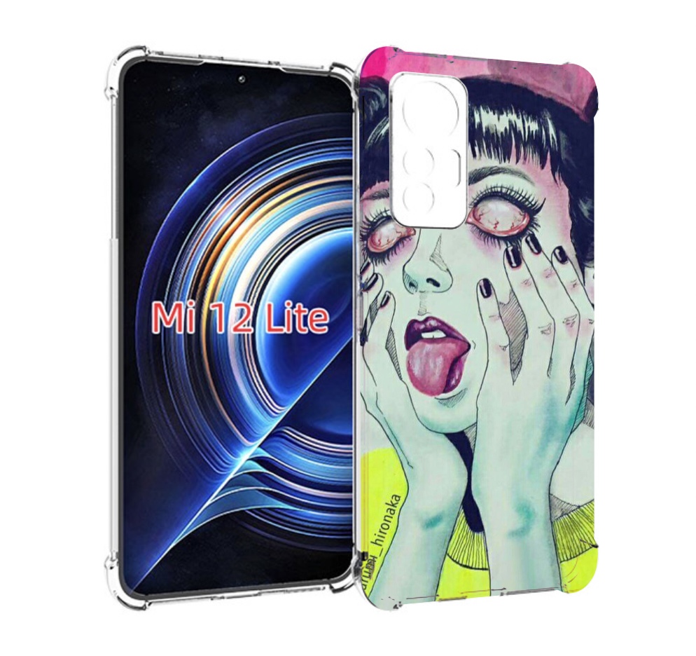 

Чехол MyPads девушка без зрачков для Xiaomi 12 Lite, Прозрачный, Tocco