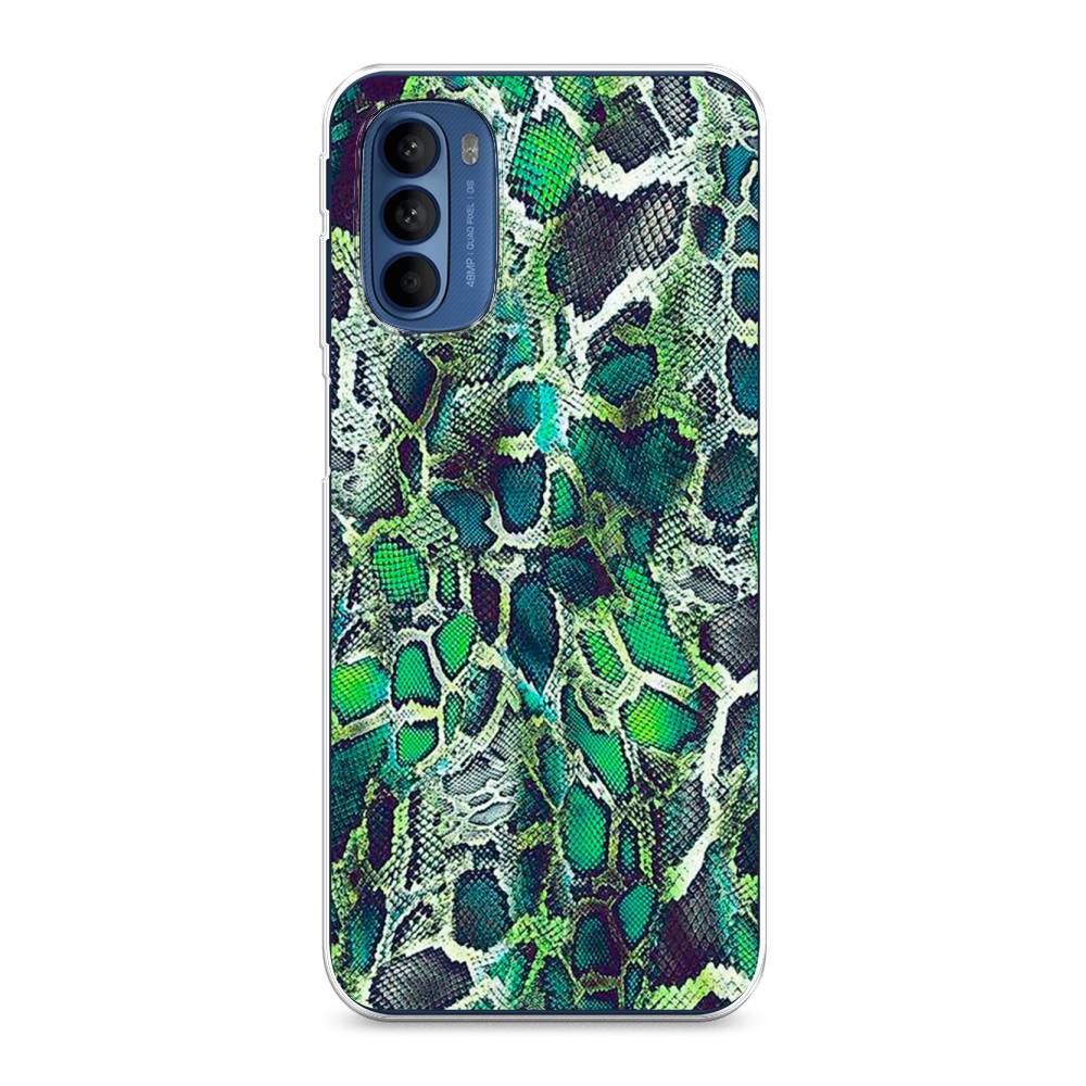 

Чехол Awog на Motorola Moto G31/G41 "Зеленая кожа змеи", Разноцветный, 242550-3