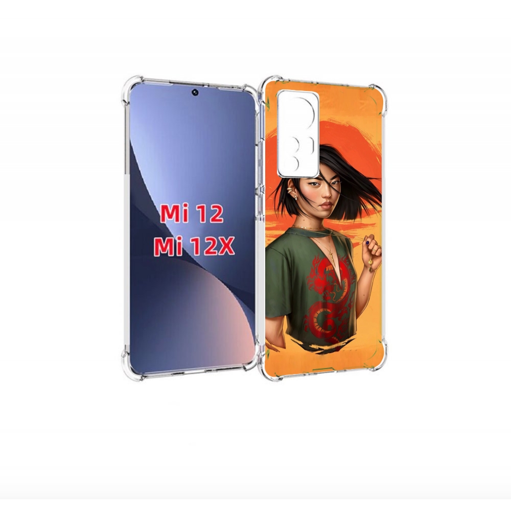 

Чехол бампер MyPads девушка-в-оранжевом-фоне женский для Xiaomi, Прозрачный, Tocco