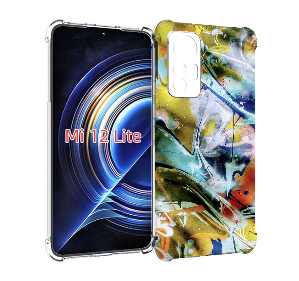 

Чехол MyPads граффити-хаос для Xiaomi 12 Lite, Прозрачный, Tocco