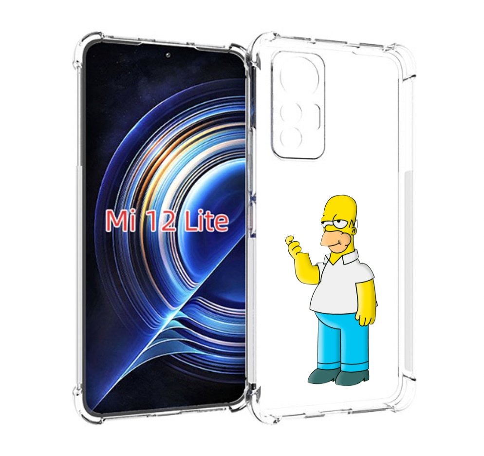

Чехол MyPads гомер-симпсон для Xiaomi 12 Lite, Прозрачный, Tocco