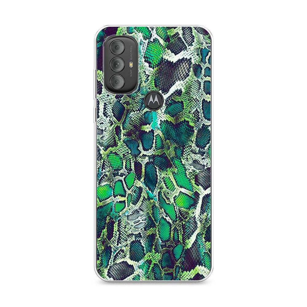 

Чехол Awog на Motorola Moto G Power 2022 "Зеленая кожа змеи", Разноцветный, 242850-3