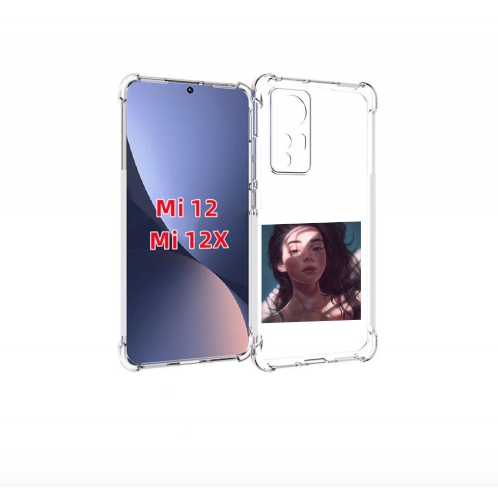 

Чехол бампер MyPads девушка-в-лучах женский для Xiaomi 12., Прозрачный, Tocco