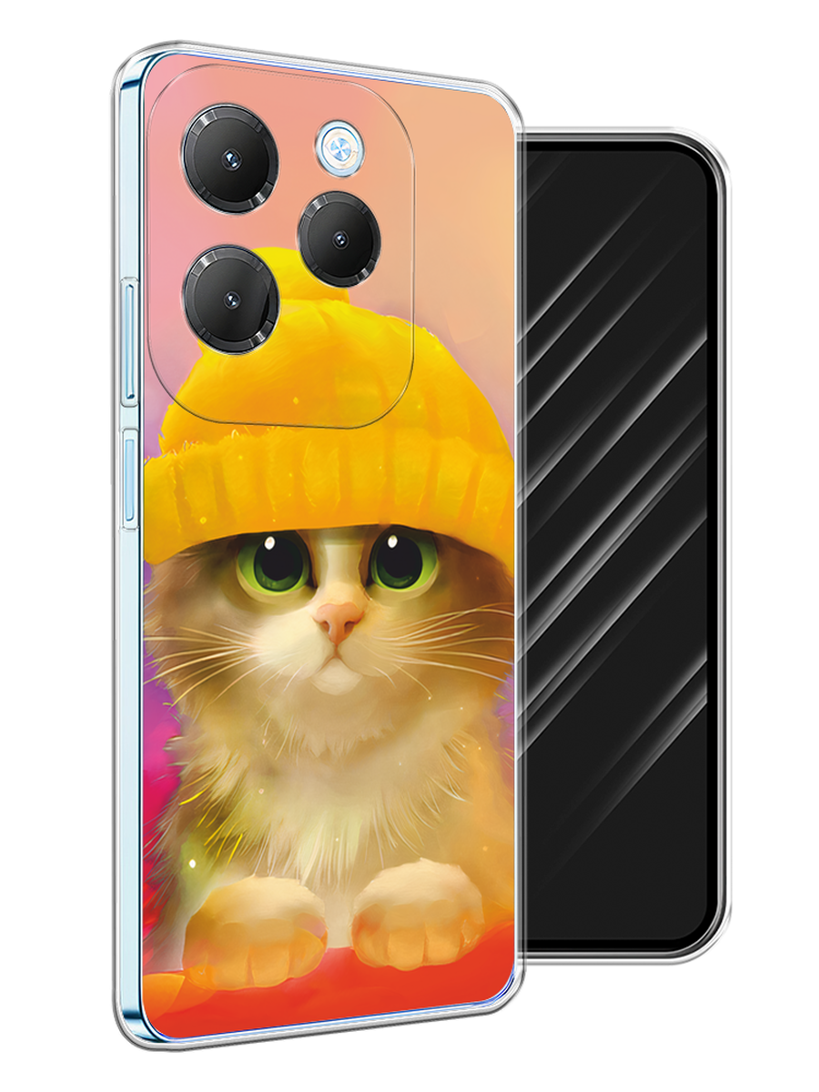

Чехол Awog на Infinix HOT 40 "Котенок в желтой шапке", Желтый, 3105250-1
