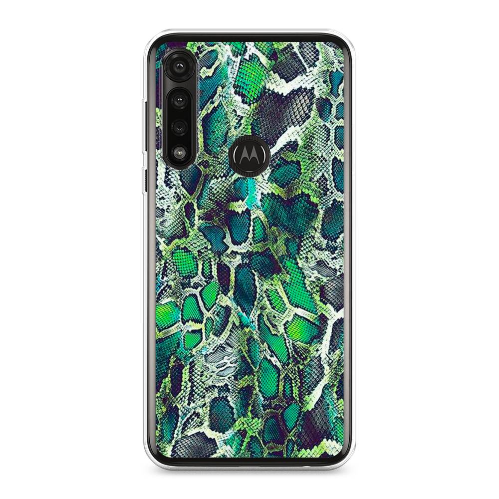 

Чехол Awog на Motorola Moto G Power 2020 "Зеленая кожа змеи", Разноцветный, 242650-3