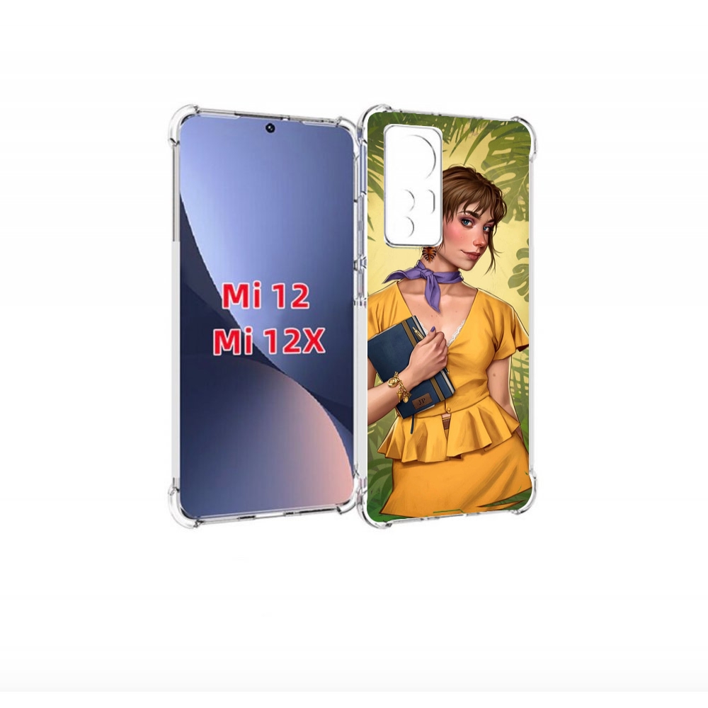 

Чехол бампер MyPads девушка-в-зелени женский для Xiaomi 12., Прозрачный, Tocco
