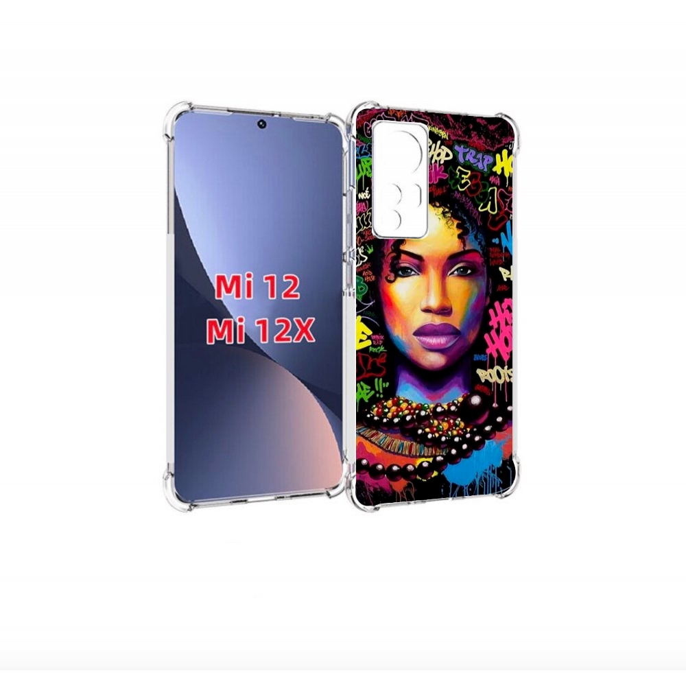 

Чехол бампер MyPads девушка-в-граффити женский для Xiaomi 12., Прозрачный, Tocco