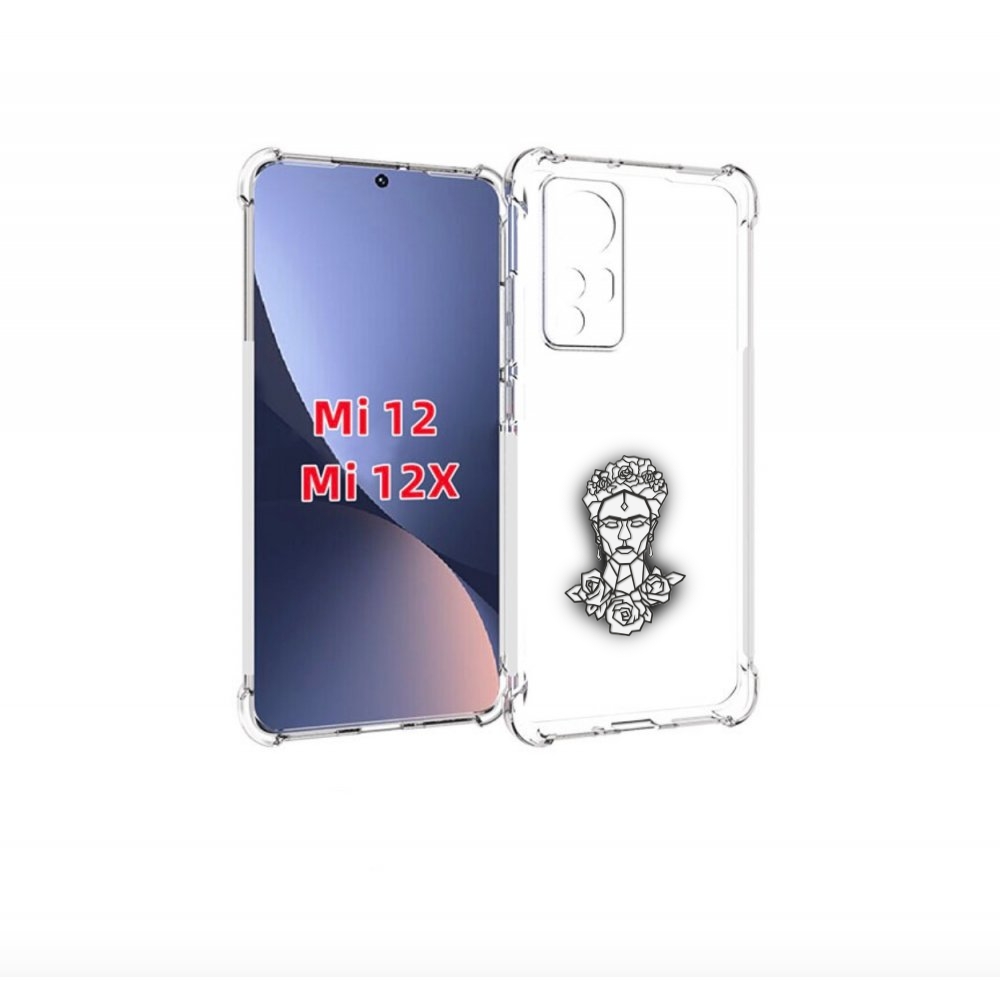 

Чехол бампер MyPads девушка с цветами с гранями женский для Xiao, Прозрачный, Tocco