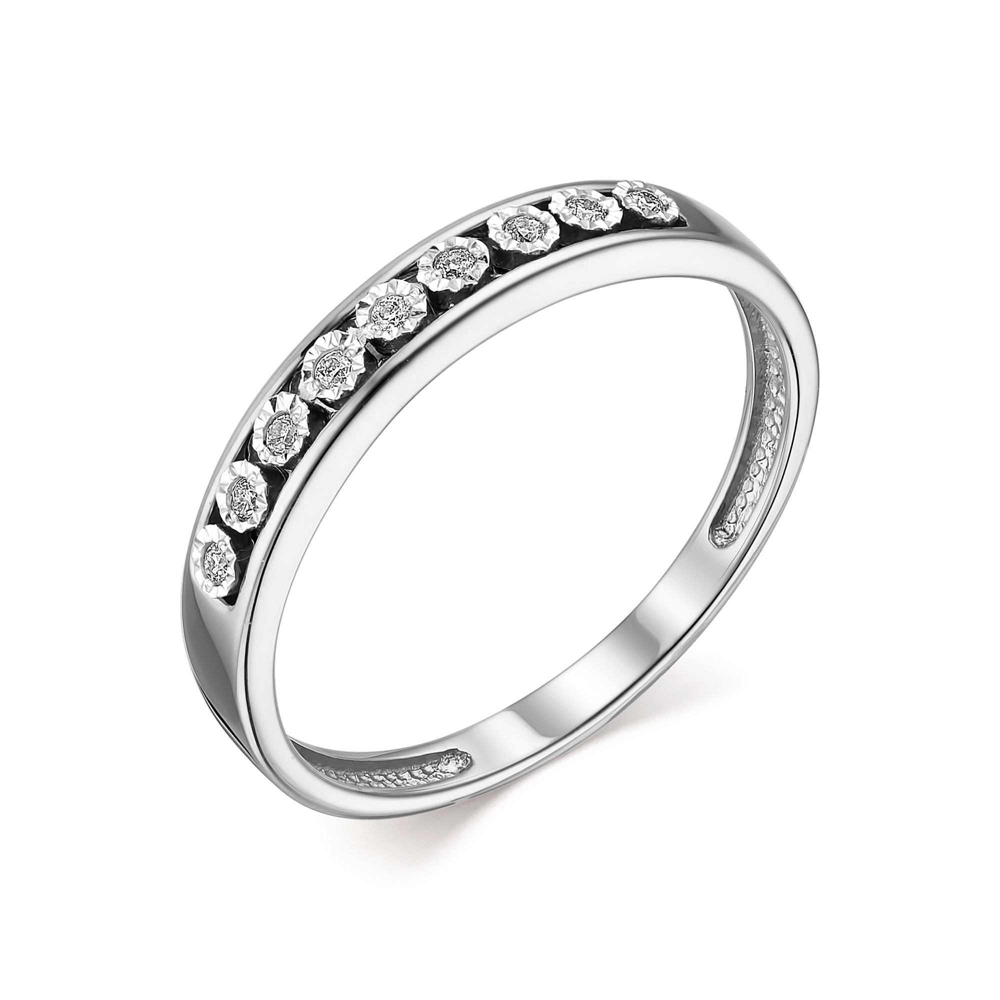 

Кольцо из белого золота с бриллиантом р. 16 АЛЬКОР 13747-200, 13747-200