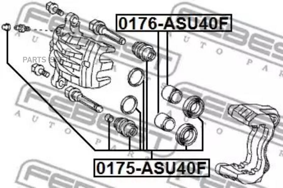 

Ремкомплект суппорта тормозного переднего 0175-ASU40F