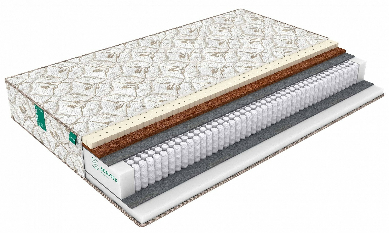 

Матрас Sleeptek Prestige LatexStrong Standart 90х205, Бежевый;белый;серый;серебристый, Prestige LatexStrong Standart