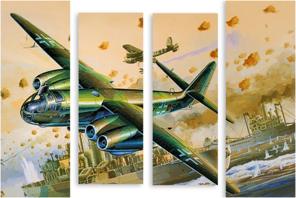 

Картина модульная на холсте Модулка Над кораблем 120x88 см, 3298