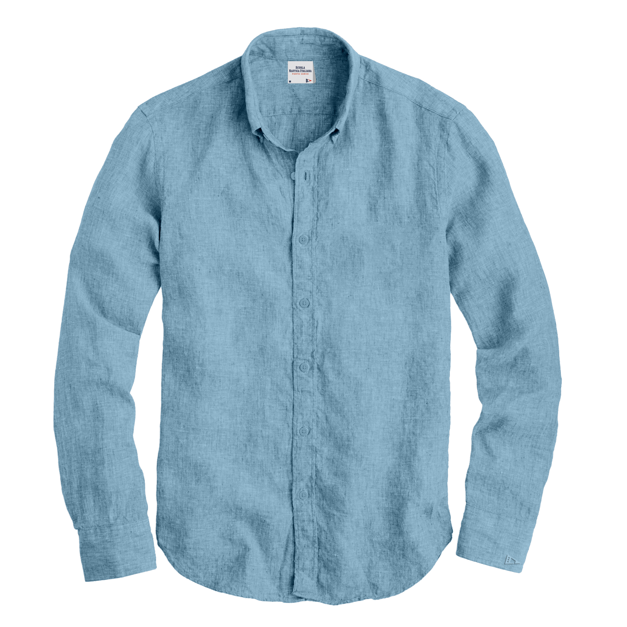 Рубашка мужская Scuola Nautica Italiana 133110 голубая XL