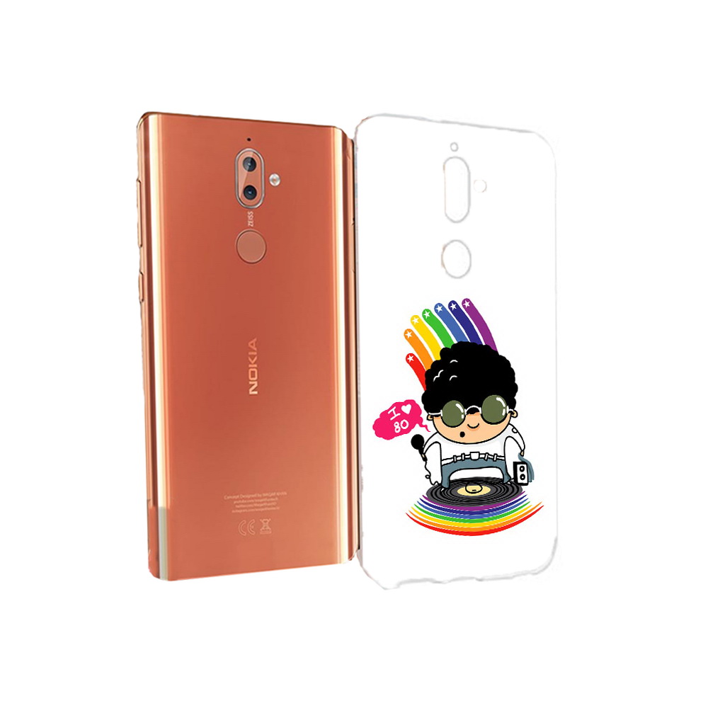 

Чехол MyPads Tocco для Nokia 9 Я люблю 80-е (PT126479.94.205), Прозрачный, Tocco