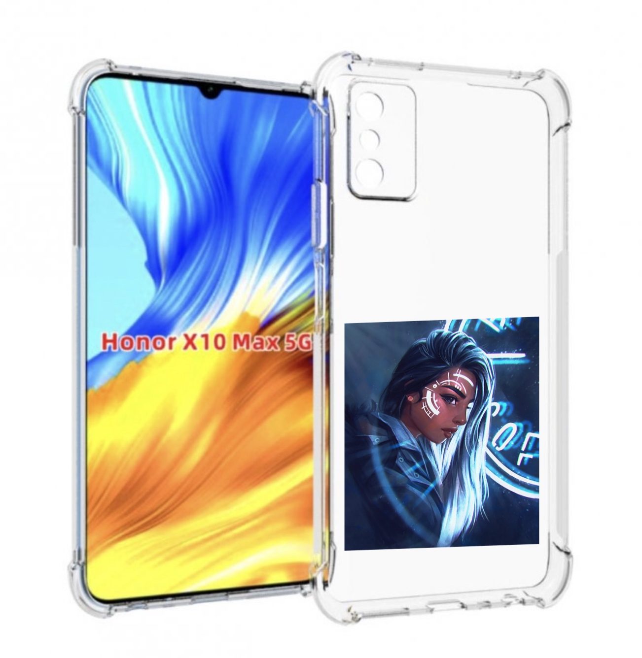 

Чехол MyPads девушка-из-антарктиды женский для Honor X10 Max, Прозрачный, Tocco