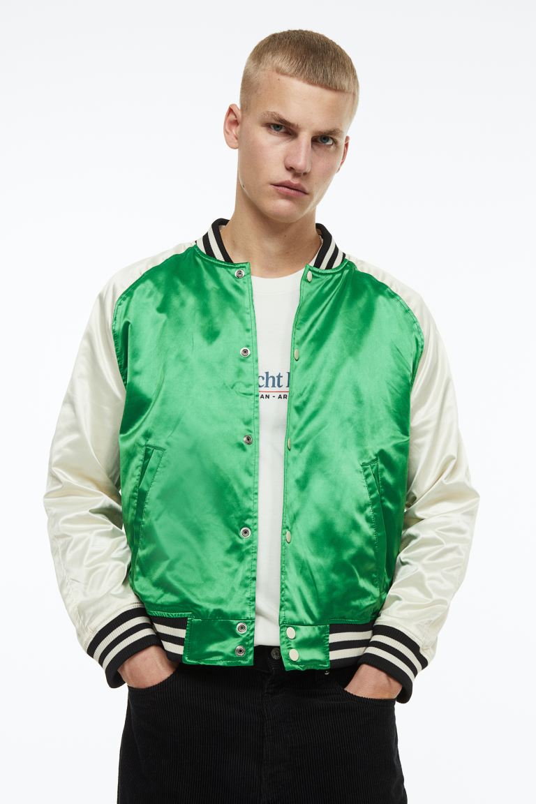 

Бомбер мужской H&M 1121659002 зеленый L (доставка из-за рубежа), 1121659002